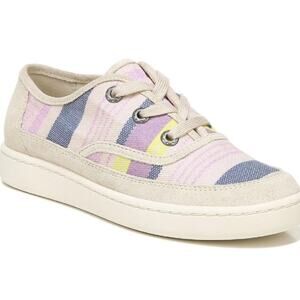 Zodiac Cheezburger Striped Canvas/Suede Sneakers